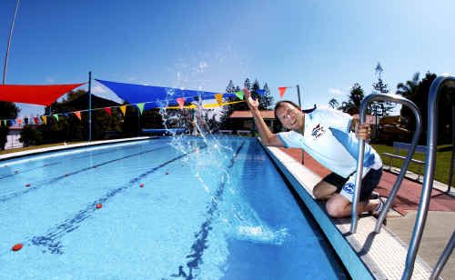 Pool manager Scott Hunt says cleaner pool water can’t be found. Pool manager Scott Hunt says cleaner pool water can’t be found.